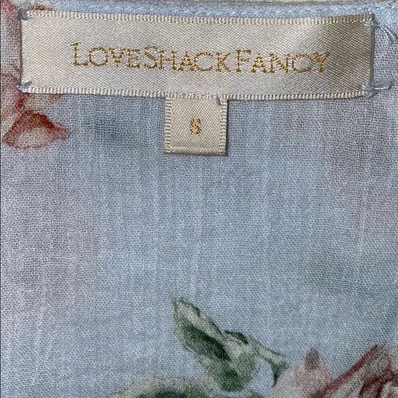 LoveShackFancy Dress in Peri Print S - Picture 4 of 5